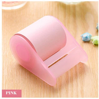 With base -Pink Креативный простой клейкий скотч блокнот для заметок, блокнот, канцелярские товары, бумажные наклейки для заметок, офисные школьные принадлежности - Цвет: With base -Pink