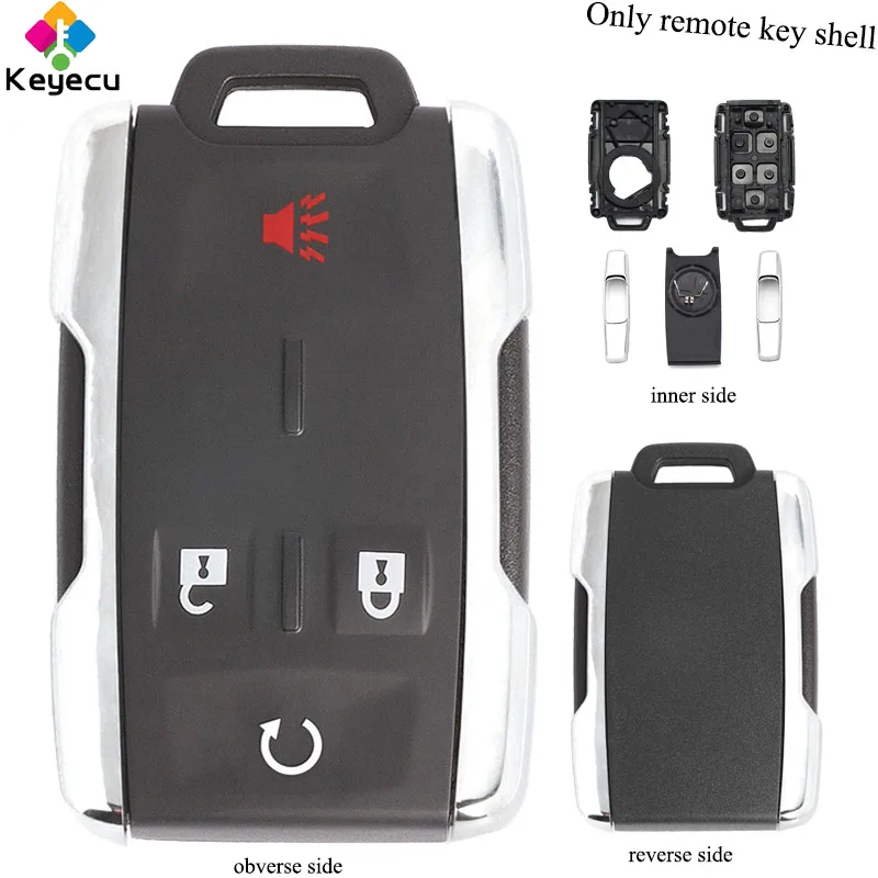 KEYECU Smart Remote Key Shell чехол с 3/4/5/6 кнопкой FOB Для Chevrolet Escalade ESV Silverado Sierra Suburban Tahoe 2015|Ключ