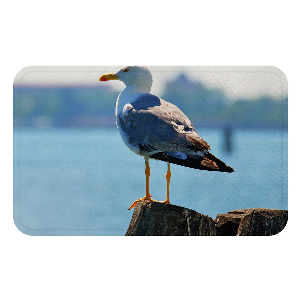 Синее море St Tony Греция крутой коврик для ванной декоративные Противоскользящие