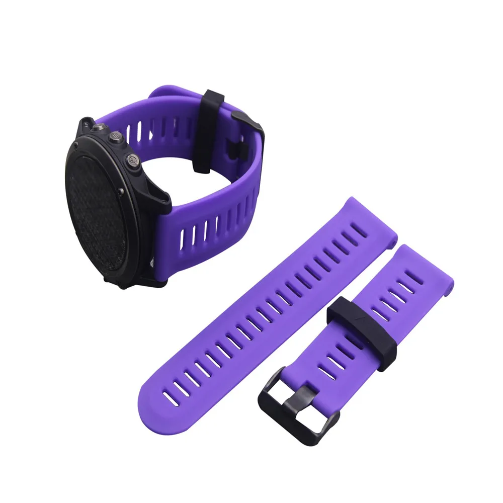 Ремешок силиконовый сменный для наручных часов Сапфировый Браслет Garmin Fenix 3 / HR