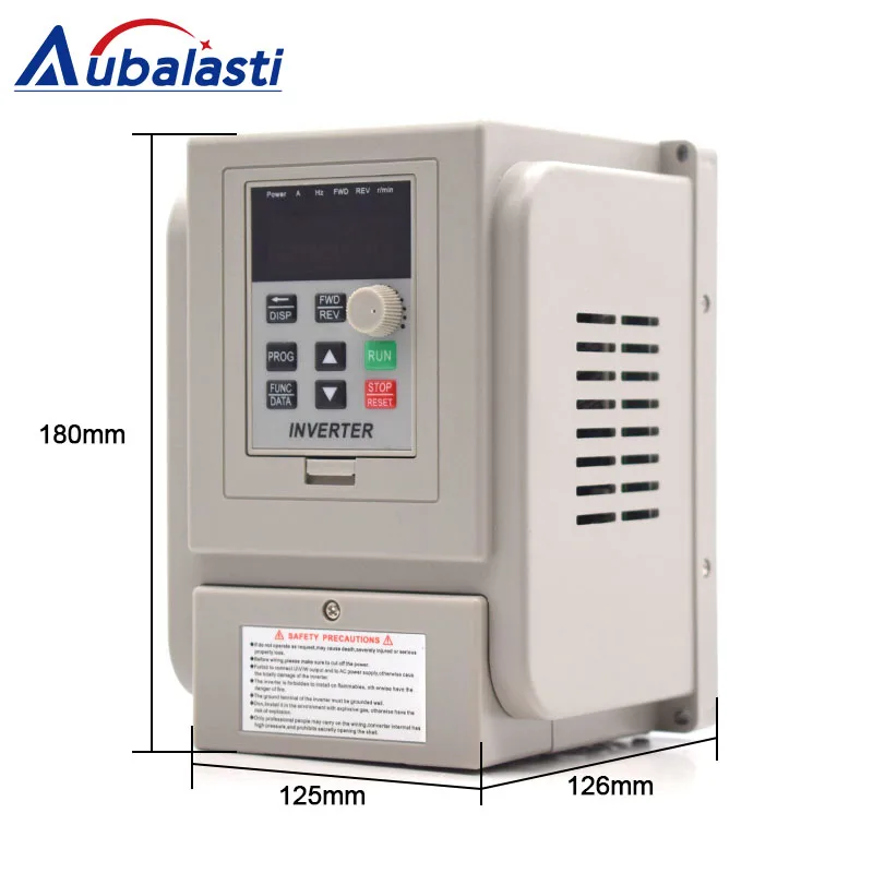 Aubalasti 1.5KW 2.2KW Инвертор VFD однофазный 220В преобразователь частоты привод двигатель