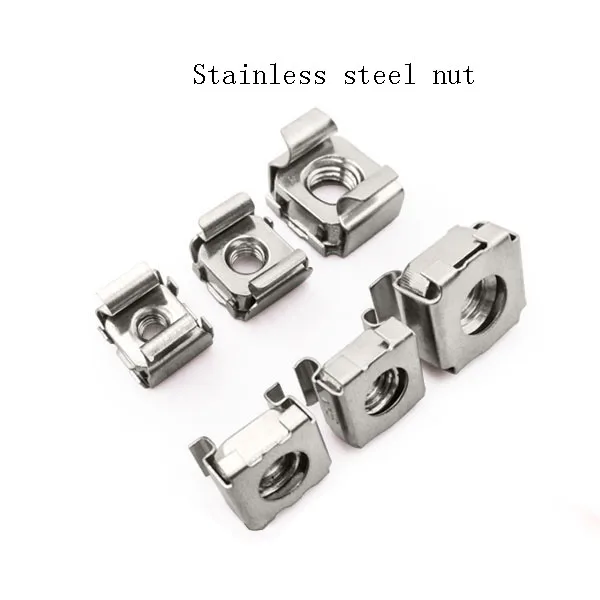 Набор винтов из нержавеющей стали квадратные зажимные гайки m4 M5 M6 M8 стальной