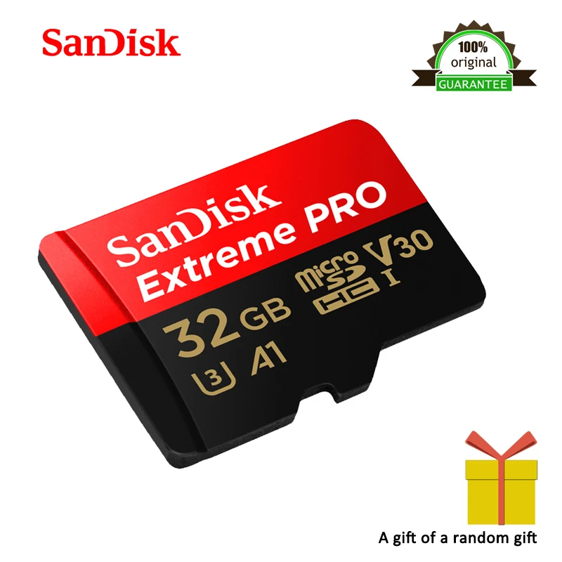 SanDisk Extreme Pro 64 ГБ 32 microSDXC UHS I карта памяти micro SD Гб microSDHC TF 100 МБ/с./с класс 10 U3 с