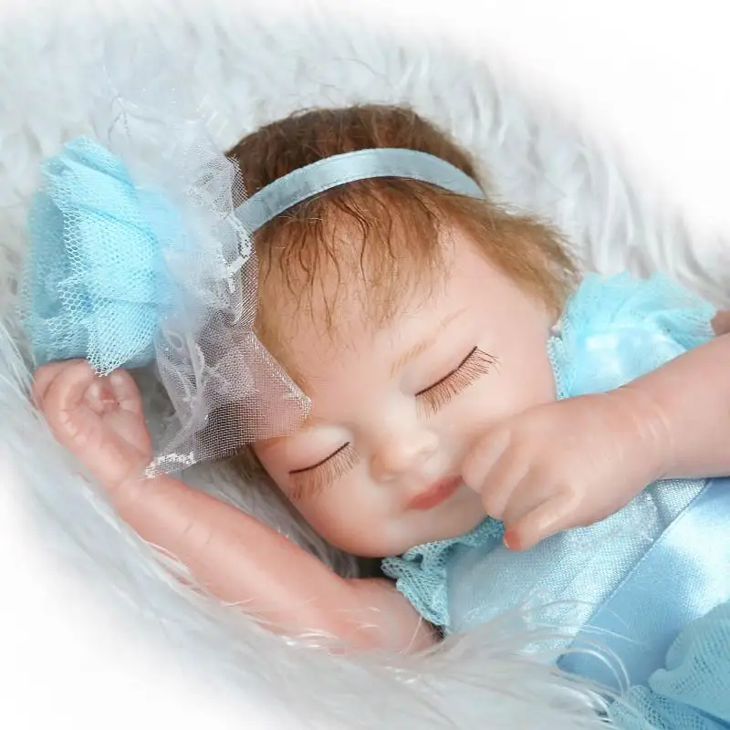 NPK Mini Reborns Baby Dolls Reborn Мягкая ручная работа 27 см новорожденный Возрожденный для