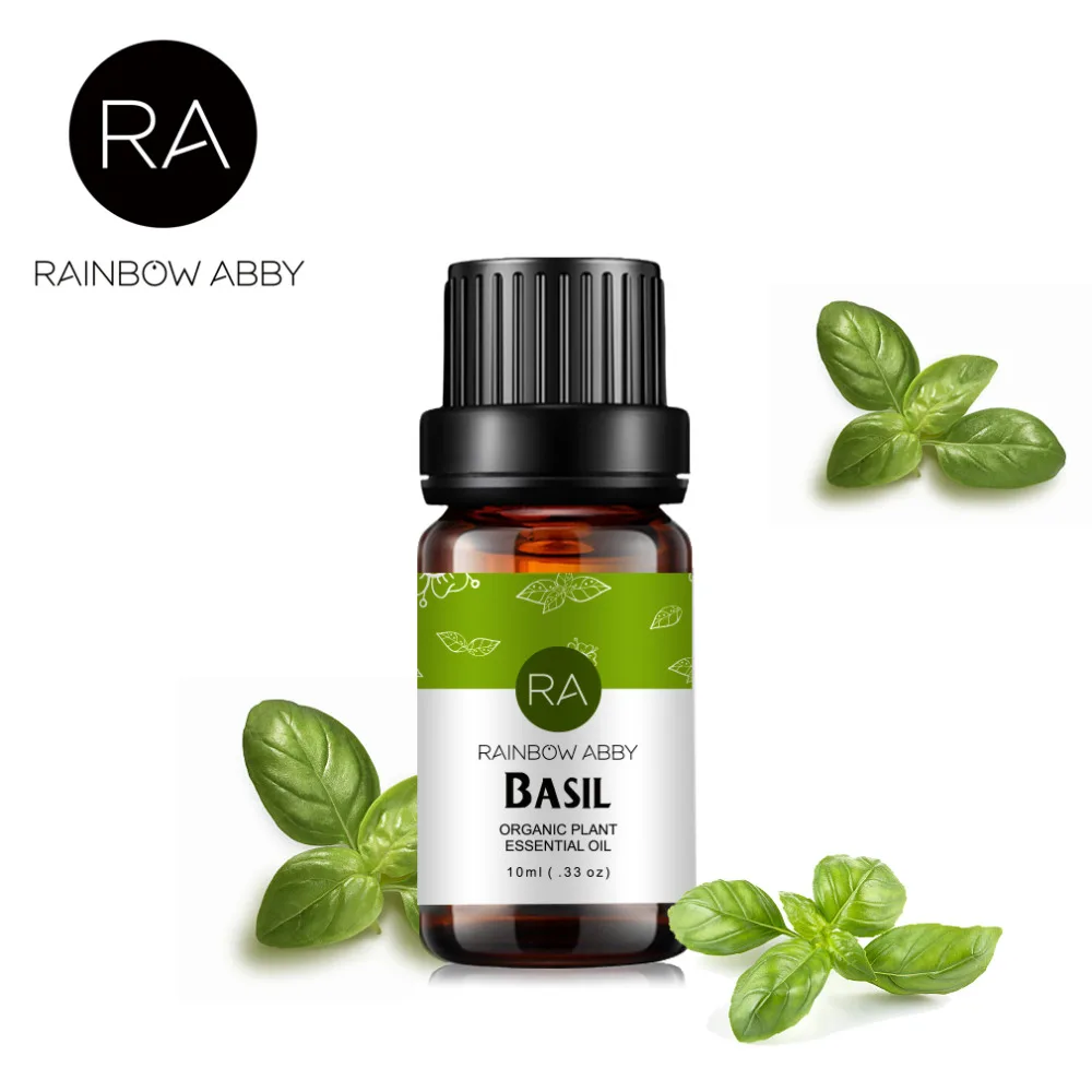 Натуральное эфирное масло Basil 10 мл эффективно снимает боль стабильное настроение питающий кожу чистое растение Basil массажное масло ароматическое масло