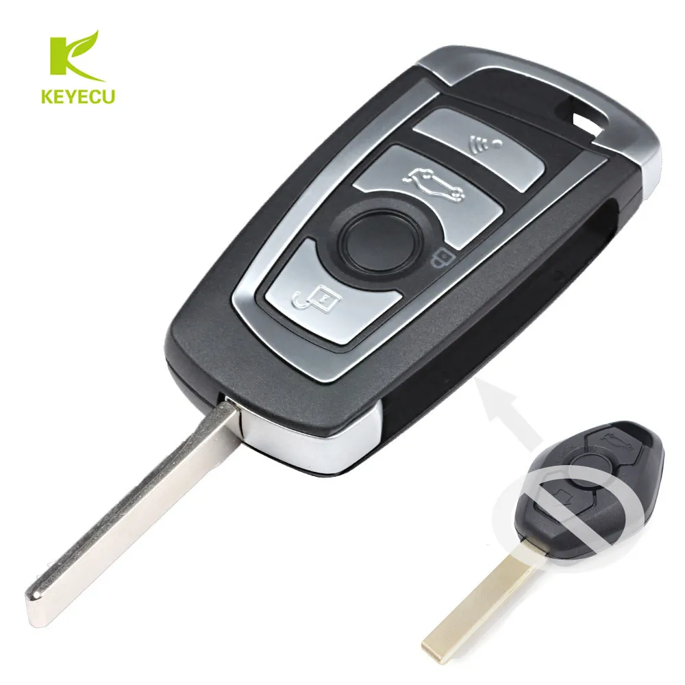KEYECU Modify Flip Key Replacement Remote Fob - EWS 315MHz HU92 1998-2005 for BMW 3/5 Series X5 Z3 Z4 Blade | Автомобили и