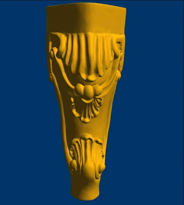 Новая 3D модель STL длинный рельеф формат ножки стола с ЧПУ мебельная ножка 107 |