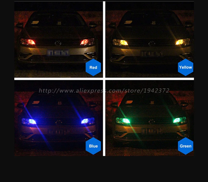 2 шт. T10 168 194 W5W автомобильный белый/красный/синий/зеленый светодиодный светильник высокой мощности габаритный фонарь автомобильный светильник источник света