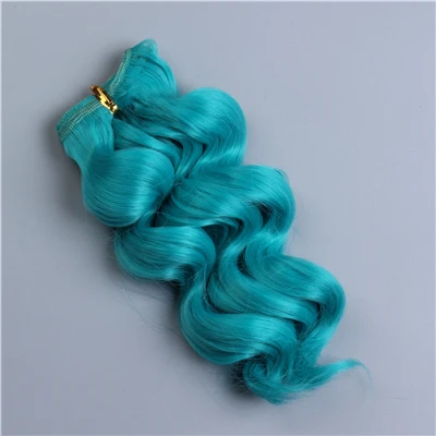 Модные BJD Кукла женские аксессуары для волос куклы 15*100 см парик для куклы-ребенка вьющиеся с высоким уровнем Температура синтетическое волокно, подарки для детей - Цвет: T-Color 68