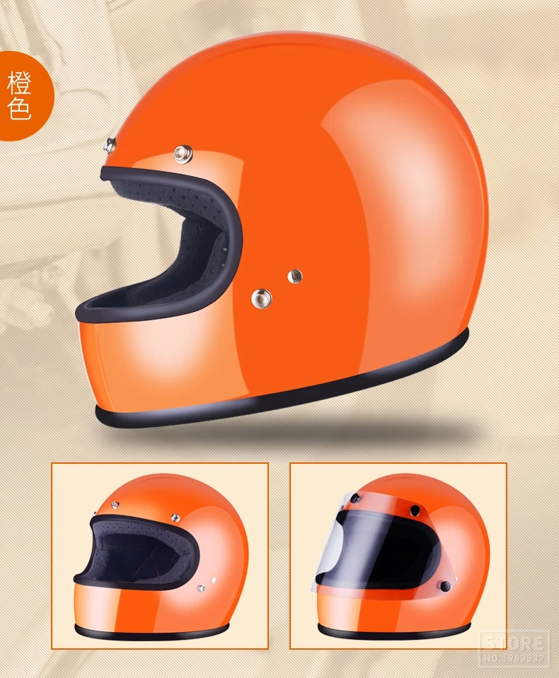 AMZ moto rcycle шлем винтажный moto cross шлем casco moto Retrol moto rbike Полный лицевой шлем с точечной сертификацией 5 цветов