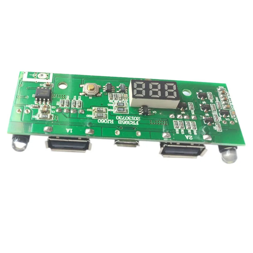 Цифровой дисплей Power Bank PCB Материнская плата DIY Мобильная печатная 3 7 V литиевая