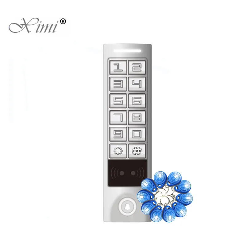 

New Arrival Smart Card Access Control Reader Metal IP65 Waterproof Standalone 125KHZ RFID Card Access Control System M08B