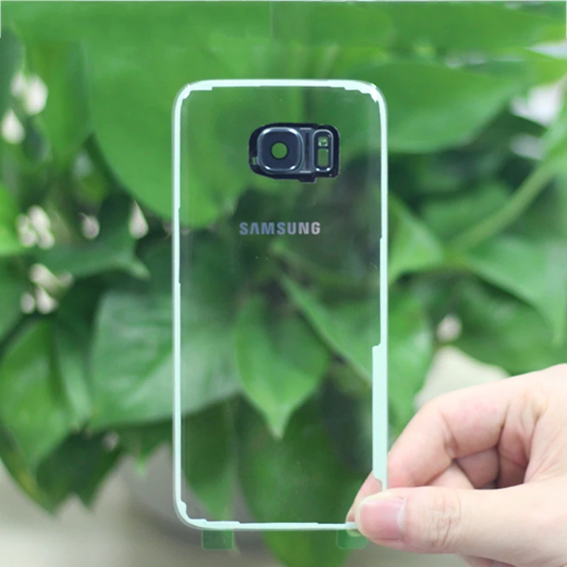 samsung прозрачный кейс на заднюю панель Батарея крышка Стекло Корпус для samsung GALAXY S7 G9300 S7Edge G9350 Батарея задний Чехол