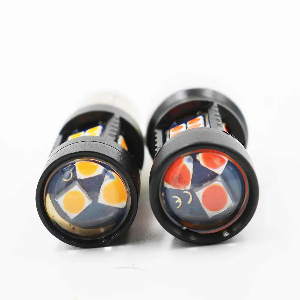 YSY 50 шт. BAY15D T20 7443 1157 светодиодный 3030 SMD 27smd Автомобильный задний фонарь тормозной