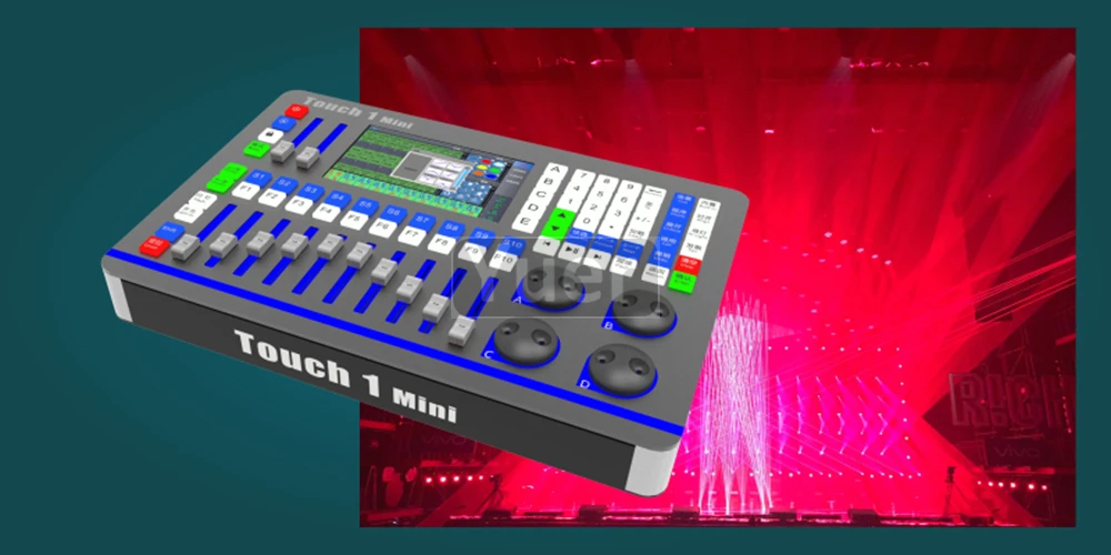 Диско сенсорный 1 мини DMX консоль сценическое освещение DJ оборудование контроллер для светодиодный Par движущаяся голова прожекторы музыкальный контроллер