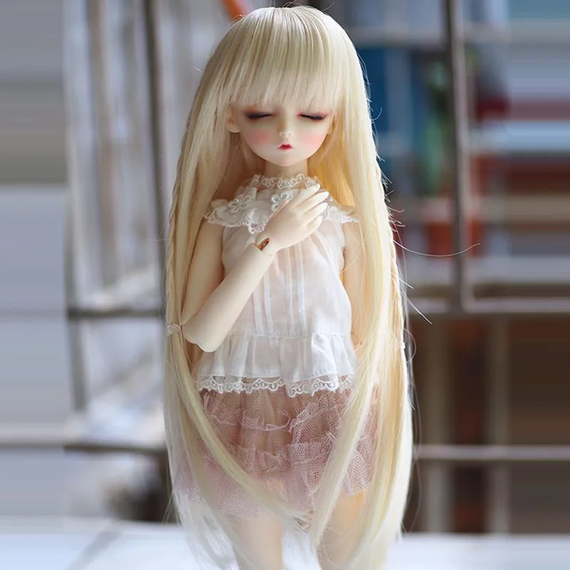 1/3 1/4 1/6 Bjd SD кукла парик модные светлые цвета прямой стиль высокая температура
