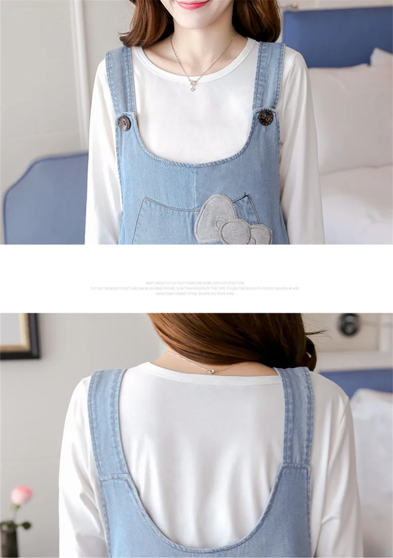 Деним джинсы для беременных Комбинезоны Теплые брюки 2020 осень Беременные