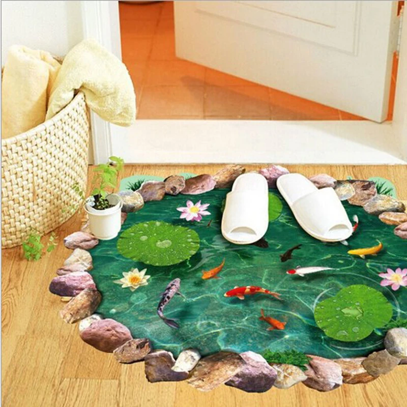 3D наклейки на стену Lotus|3d wall stickers|wall sticker3d |