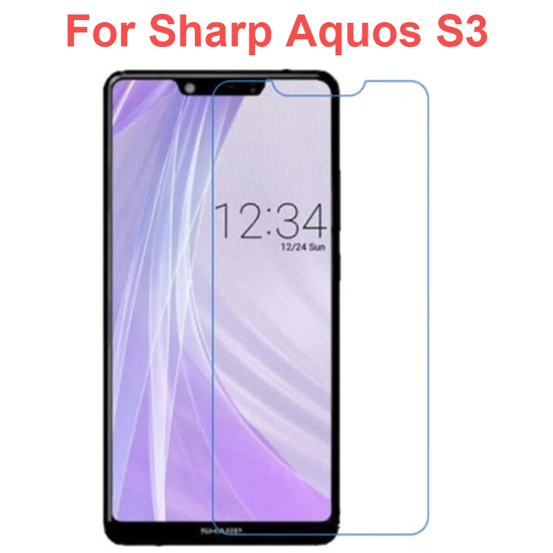 2 шт. закаленное стекло для Sharp Aquos S2 S3 Защита экрана стеклянная пленка зеркальное