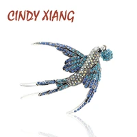 cindy xiang colorful rhinestone swallow brooches for women beautiful vivid bird animal brooch pin 2 colors available good gift