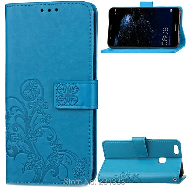 For Samsung Galaxy J1 MINI Prime J210 Huawei P10 LITE Lucky Clover Wallet Leather Pouch Case Strap TPU Stand ID Card Cover 1pcs | Мобильные