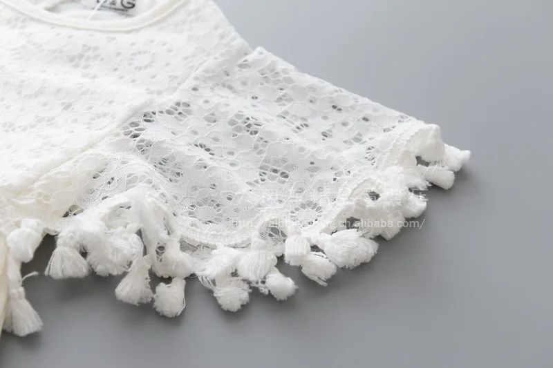 Женское кружевное ажурное платье everweek новинка 2017 белое летнее для девочек