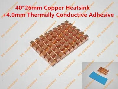 40*26 мм медный радиатор + 4 0 термопроводящий клей mSATA NGFF 5030 msata3.0 твердотельный диск