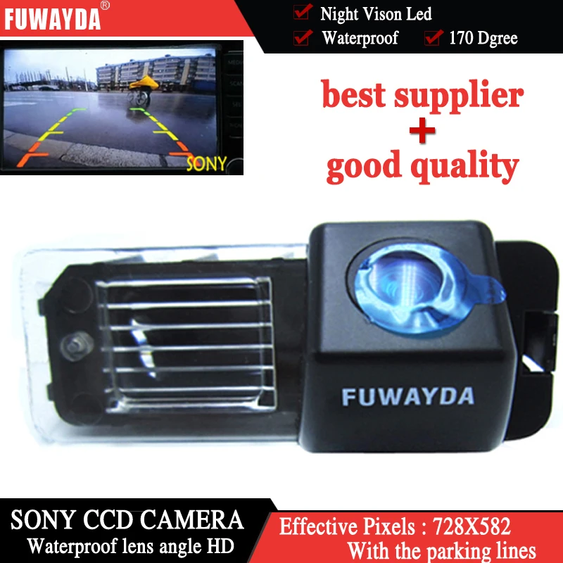 

FUWAYDA HD CCD Car RearView Reverse Backup Parking Safety CAMERA for VW Volkswagen Polo V (6R)/ Golf 6 VI/Passat CC waterproof
