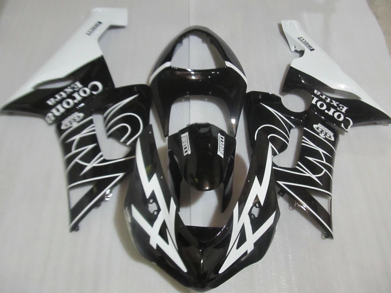 Бесплатная Настройка обтекателя комплект для Kawasaki NINJA ZX 6R 2005 2006 zx6r 05 06 черный белый корона Мотоцикл Обтекатели набор HP12