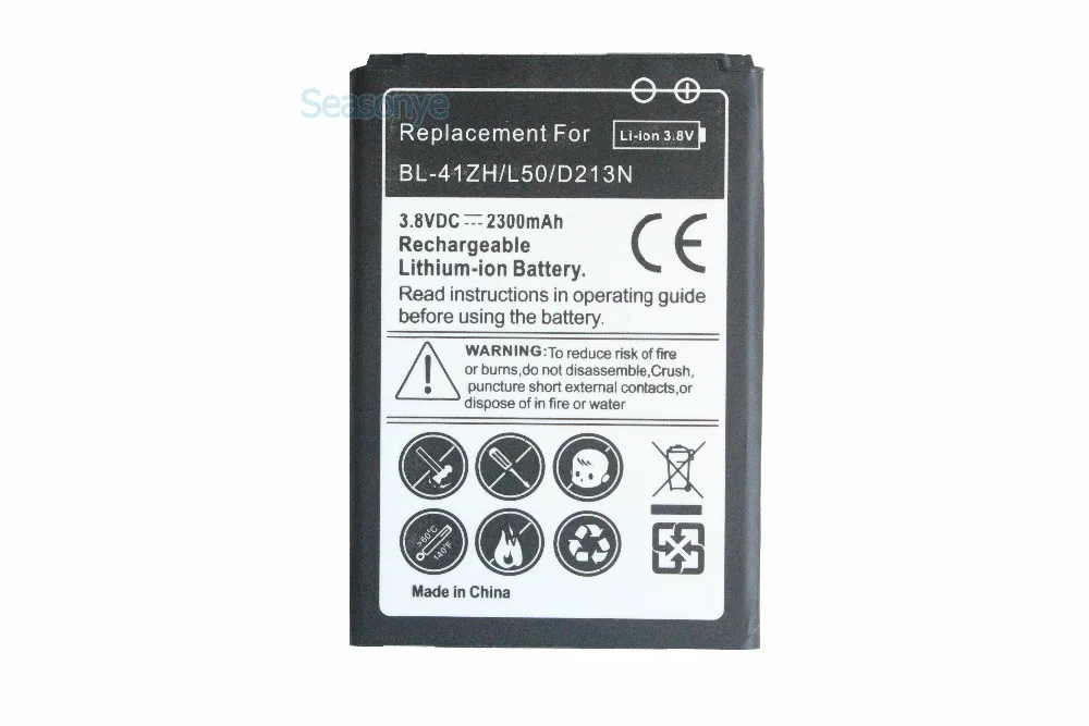 Seasonye 2300mAh BL 41ZH / EAC62378401h сменный литий ионный аккумулятор для LG Leon L50 C40 H340 H343 H345 MS345