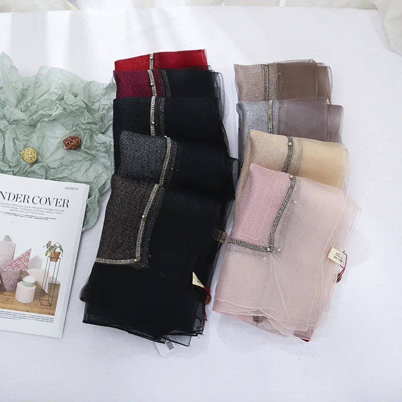 Новый Шелковый шарф на весну и осень 2019 женский модный элегантный длинный из