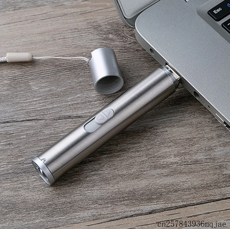 100 шт. USB фонарик перезаряжаемые светодиодные фонари водонепроницаемый
