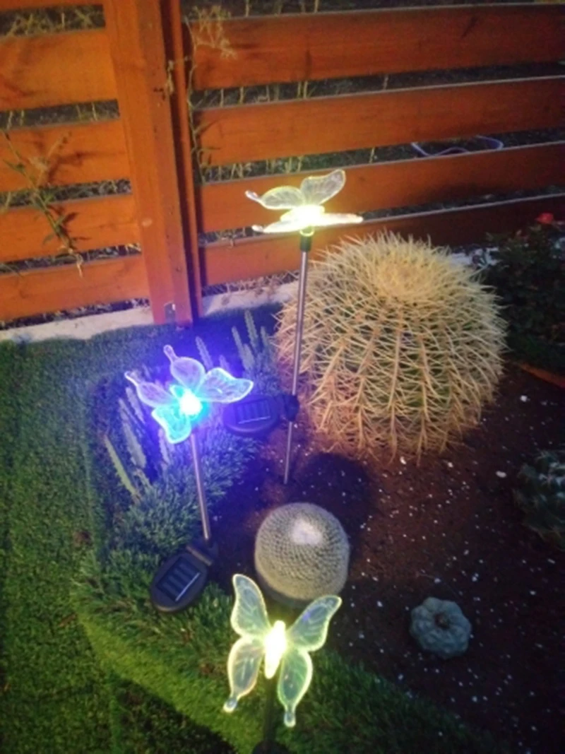 Explosion LED Solar Garden Light Dragonfly Butterfly Bird Outdoor Waterproof Garden Lawn Path Decorative Light