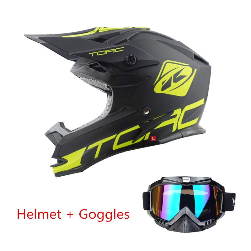 Matte Black K1 TORC T321 внедорожный шлем для мотокросса горные гоночные шлемы для KTM мотоциклетные очки для мотокросса как подарок для человека mo TORC велосипедный шлем - Цвет: Matte Black K1