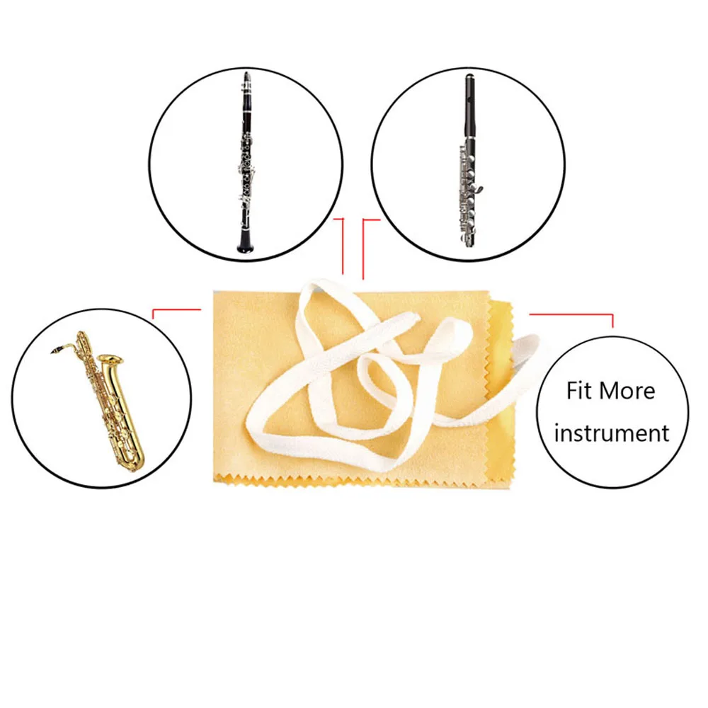 5 шт. салфетка для чистки инструментов кларнета пикколо-флейта Oboe саксофона