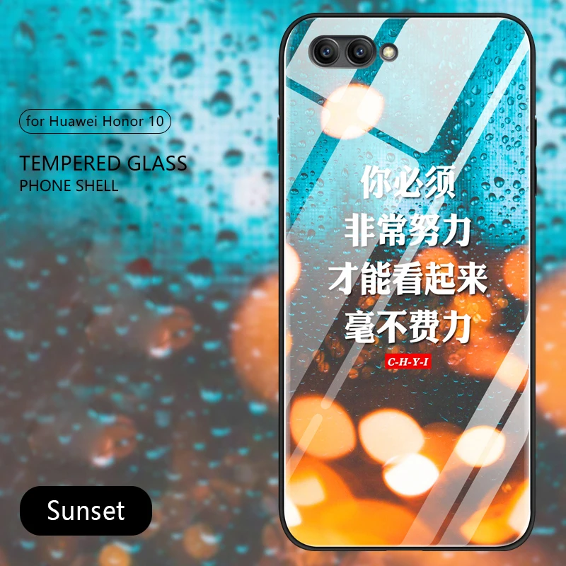 CHYI для huawei P20 pro Чехол с узором дизайн закаленное стекло задняя оболочка