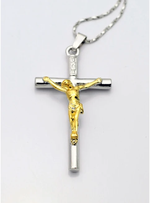 Бесплатная доставка меч ожерелье с золотым крестиком для женщин крест кулон