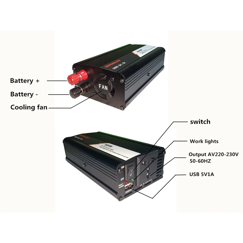 18V20W солнечная панель + 12V 10/20/30/40/50A контроллер 800W инвертор Dc12V-Ac230V комплект