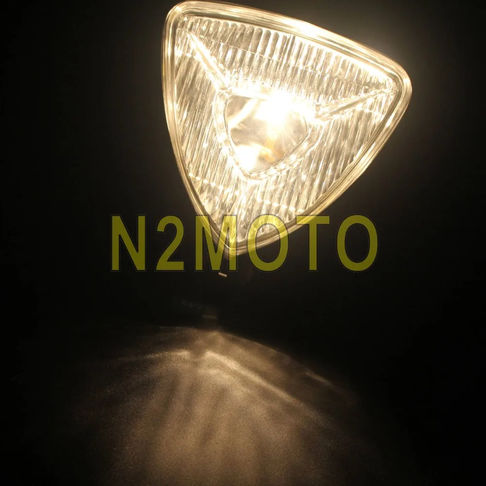 

Triangle Black Motorcycle Headlight Retro Head Light Universal for Harley Chopper Cafe Racer