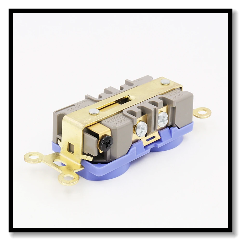 ISF0008 медное позолоченное настенное выходное шасси HIFI US AC Power duplex