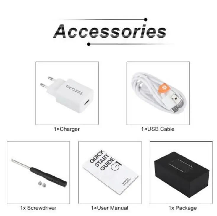 Geotel G1 смартфон с четырёхъядерным процессором MTK6580A ОЗУ 2 Гб ПЗУ 16 ГБ 5 0 дюйма 8 Мп 7500