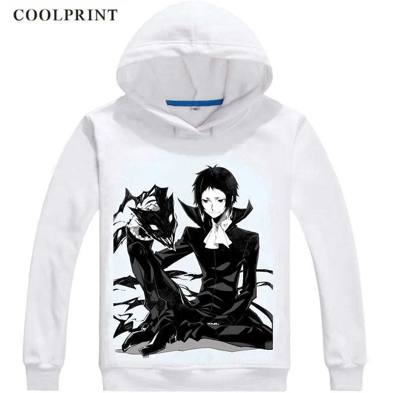 Coolprint Akutagawa Ryuunosuke мужские толстовки с капюшоном Bungou бродячие собаки литературная Мужская толстовка уличная Аниме Толстовка с принтом Длинная с капюшоном