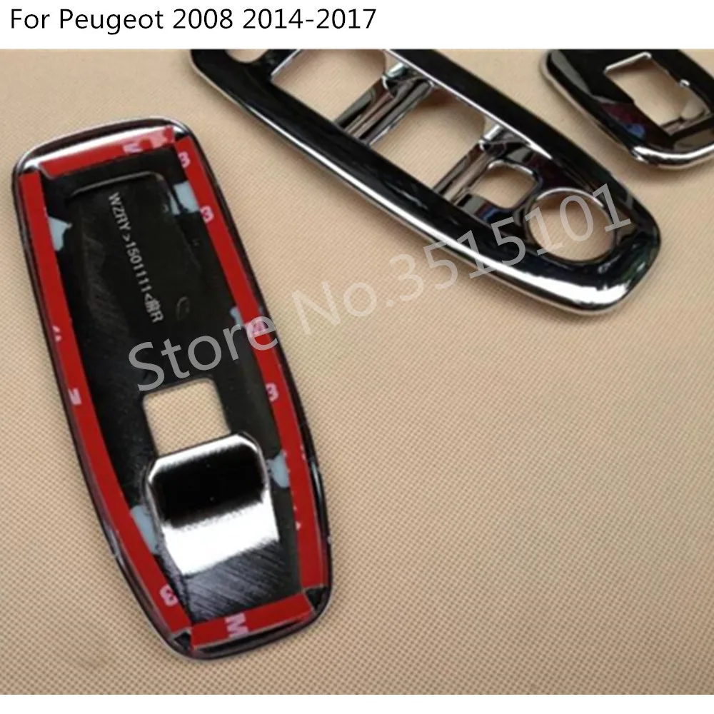 Стайлинг автомобиля крышка Дверь Окно стекло панель подлокотник фоторамка 4 шт.