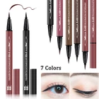 Жидкая подводка для глаз карандаш черный коричневый водостойкая длительная подводка для глаз ручка для макияжа быстросохнущие гладкие глазки косметика