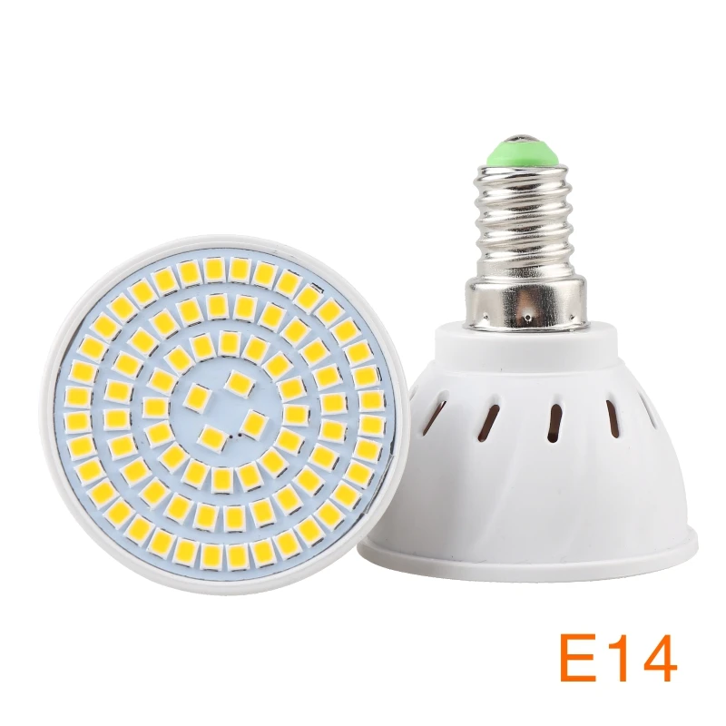 E14 LATTUSO 6 шт./лот лампада светодиодный лампы E27 E14 GU10 B22 MR16 110V 220 Bombillas Светодиодный светильник Точечный светильник 48 60 80 светодиодный Lampara точечный светильник - Испускаемый цвет: E14