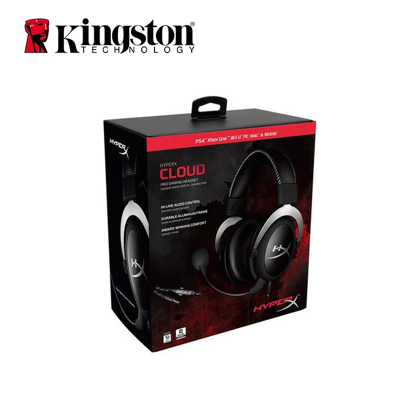 Игровая гарнитура Kingston HyperX Cloud Silver игровая наушники с микрофоном Новое