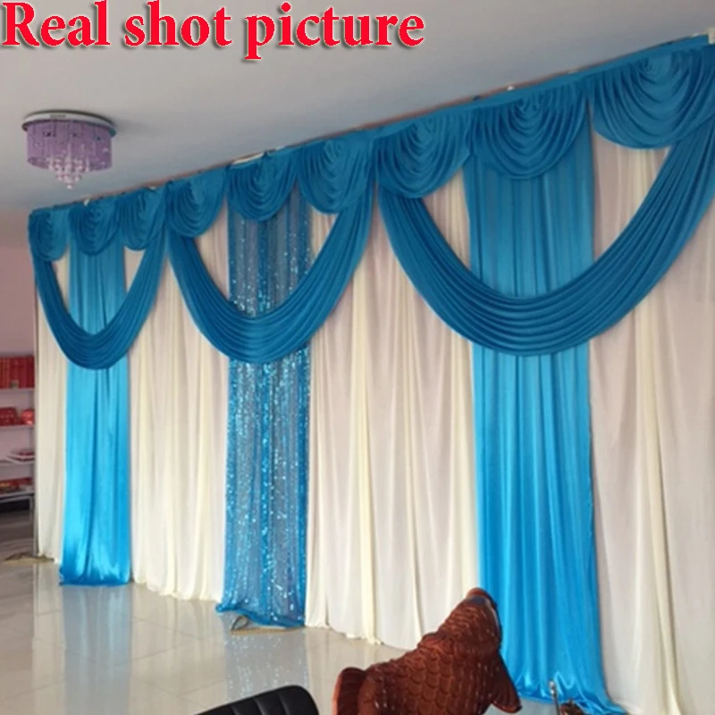 3 м высота 6 широкий свадебный фон занавеска задний для сцены декоративный