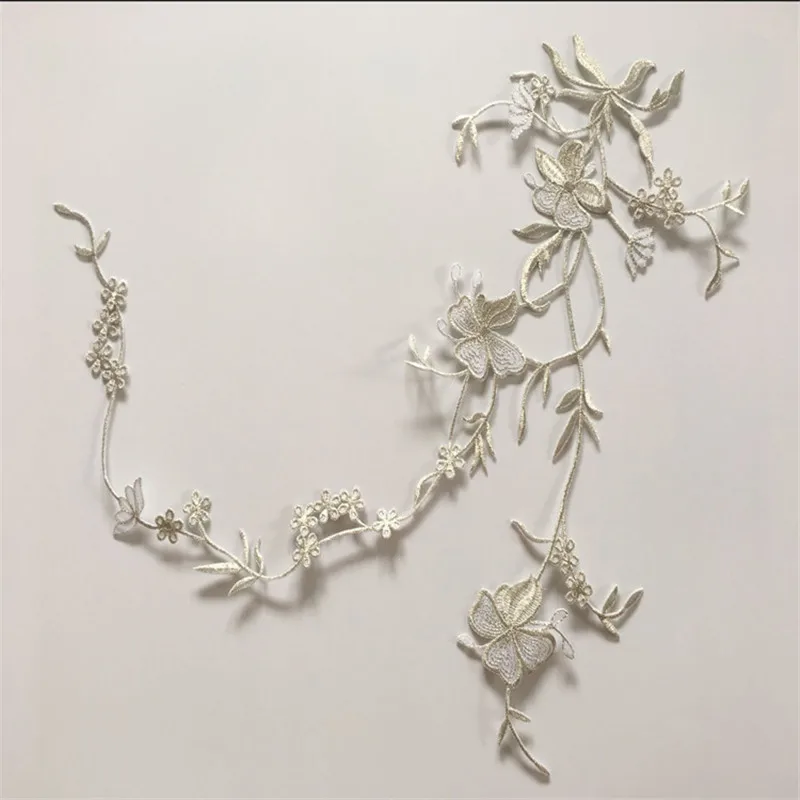 SASKIA 3 шт. большие цветы вышивка патчи утюгом на одежду бабочка аппликация для