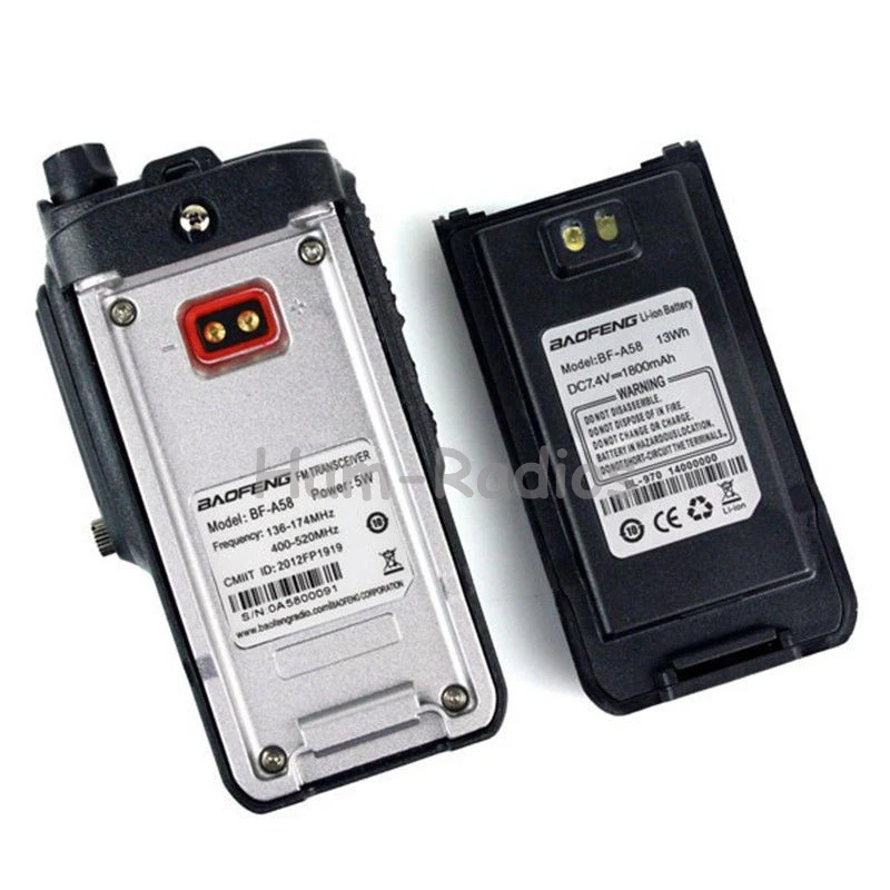 

BAOFENG BF-A58 waterproof IP57 With SOS Dual Band 136-174/400-520MHz walkie talkie FM Radio CB Ham Radio Two Way radio rainproof