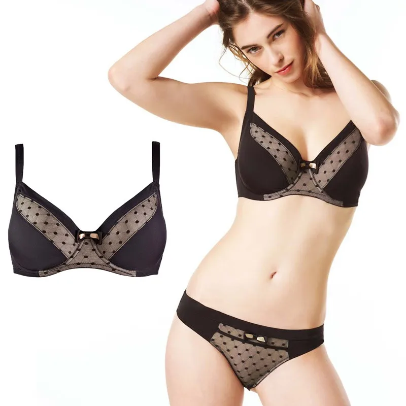 Нижнее белье GERRITA Soutien Gorge женское мягкие треугольные бюстгальтеры в горошек с